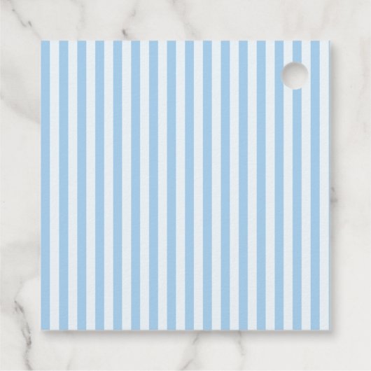 Seersucker Bow Stropdas Personalized Favor Gift La Bedankjes Labels (Achterkant)