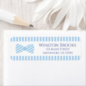 Seersucker Bow Stropdas Return Address Labels (Insitu)