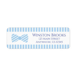 Seersucker Bow Stropdas Return Address Labels