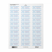 Seersucker Bow Stropdas Return Address Labels (Full Sheet)