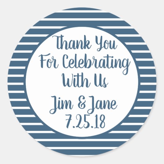 Seersucker Dank u  Sticker (Voorkant)