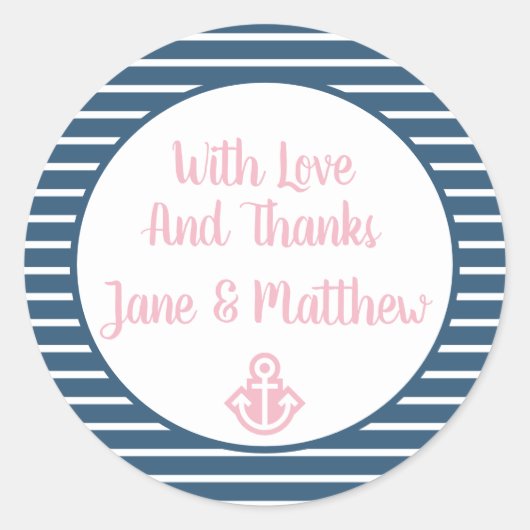 Seersucker Dank u  Sticker (Voorkant)