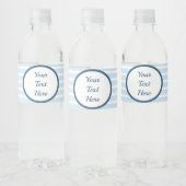 Seersucker Striped Water Fles Label Waterfles Etiket (Flessen)