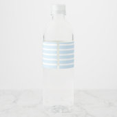 Seersucker Striped Water Fles Label Waterfles Etiket (Achterkant)