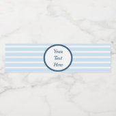 Seersucker Striped Water Fles Label Waterfles Etiket (Enkel label)