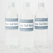 Seersucker Striped Water Fles Label Waterfles Etiket (Flessen)