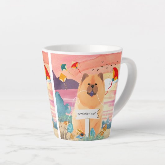 SEESHELLZ 4 SALE chow Latte Mok (Rechterhoek)