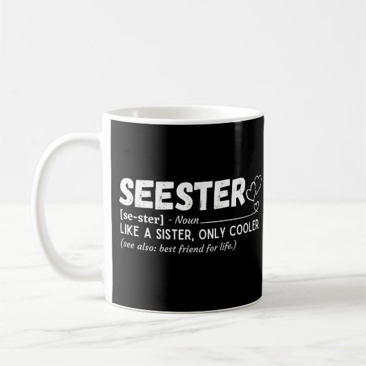Seester definitie koffiemok (Links)