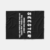 Seester Definition Like A Sister Only Cooler Fleece Deken (Voorkant (Horizontaal))