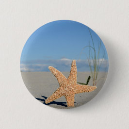 Seestern am Strand Ronde Button 5,7 Cm