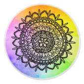 Seestern Mandala Keramische Knop (Voorkant)