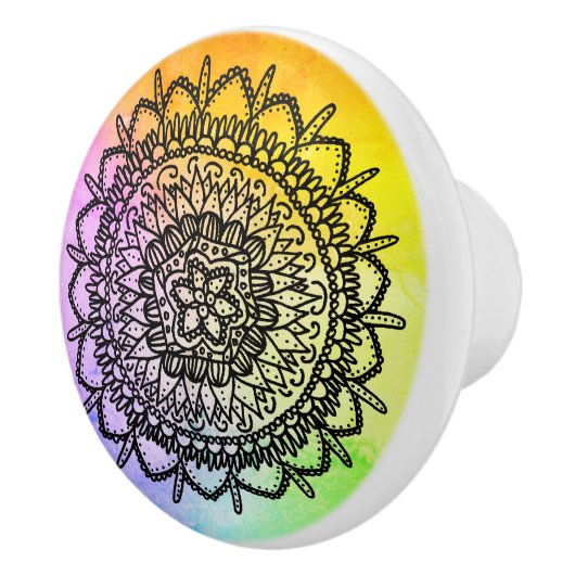 Seestern Mandala Keramische Knop (Rechts)