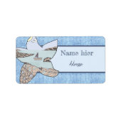 Seestern mit muster etiket (Voorkant)