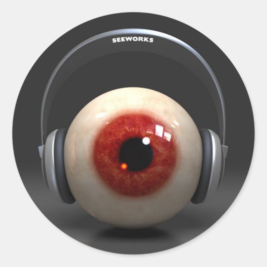 seeworks identity ronde sticker (Voorkant)