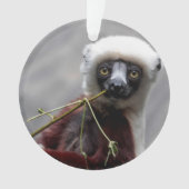 Sefaka Lemur Wildlife Animal Foto Ornament (voorkant)