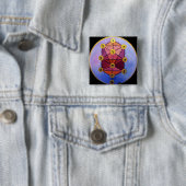 Sefirot Vierkante Button 5,1 Cm (In situ)