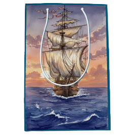 Segelboot auf dem Meer Medium Cadeauzakje