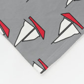 Segelboot Fleece Deken (Hoek)