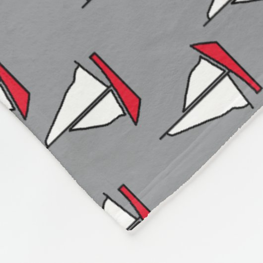 Segelboot Fleece Deken (Hoek)