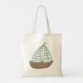 Segelboot Tote Bag (Achterkant)