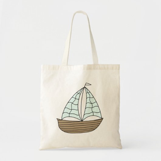 Segelboot Tote Bag (Voorkant)