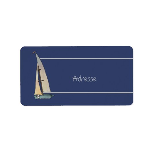 Segelschiff Etiket (Voorkant)