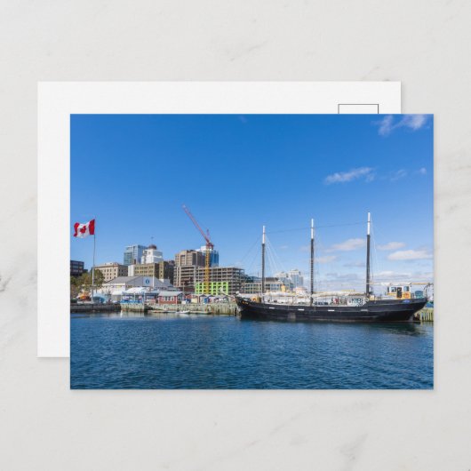 Segelschiff im Hafen von Halifax Briefkaart (Voorkant / Achterkant)