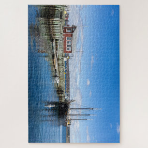 Segelschiff im Hafen von Halifax Puzzle Legpuzzel