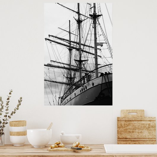 Segelschiff Poster (Keuken)