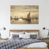 Segelschiffe Vor Venedig Canvas Afdruk (Insitu (Slaapkamer))