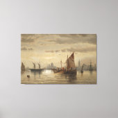 Segelschiffe Vor Venedig Canvas Afdruk (Voorkant)
