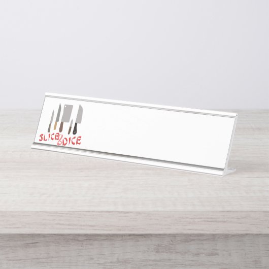 Segment en muis bureau naambordje (Voorkant)