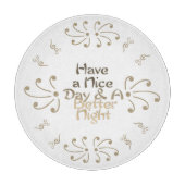 Segment met stijl: een leuke dag & een betere nach snijplank (Voorkant)