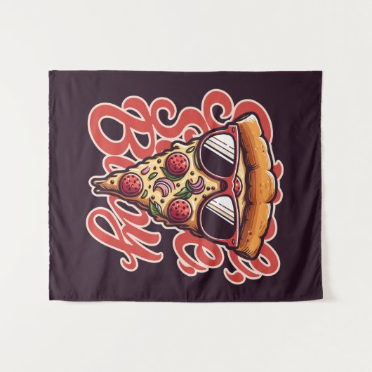 Segment, plak, baby. pizza wandkleed (Voorkant (horizontaal))