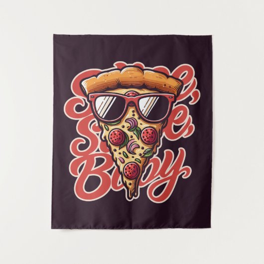 Segment, plak, baby. pizza wandkleed (Voorkant)