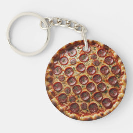 Segment van Stijl Pizza Sleutelhanger