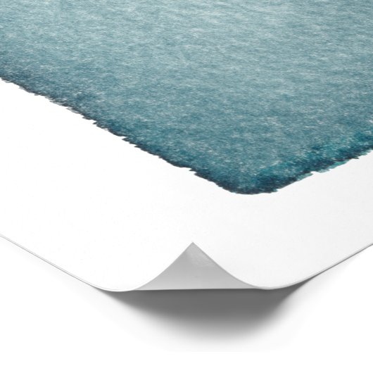 Segmented Cool Hues Watercolor Art Poster (Hoek)