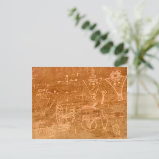 Sego Canyon Petroglyphs, Utah Briefkaart (Staand voorkant)