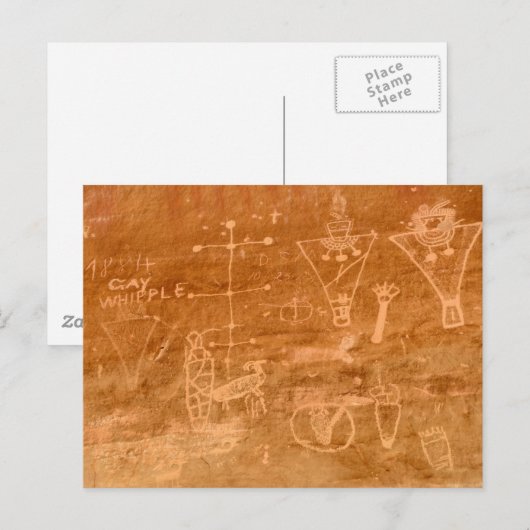 Sego Canyon Petroglyphs, Utah Briefkaart (Voorkant / Achterkant)