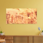 Sego Canyon Rock Art Utah Pictogram Canvas Afdruk (Insitu (Woonkamer))