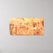 Sego Canyon Rock Art Utah Pictogram Canvas Afdruk (Voorkant)