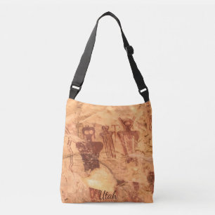 Sego Canyon Rock Art Utah Pictogram Crossbody Tas