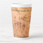 Sego Canyon Rock Art Utah Pictogram Latte Mok (Voorkant)