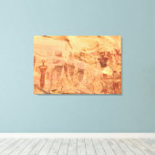 Sego Canyon Rotskunst Utah Pictogram Canvas Afdruk (Insitu (Houten vloer))