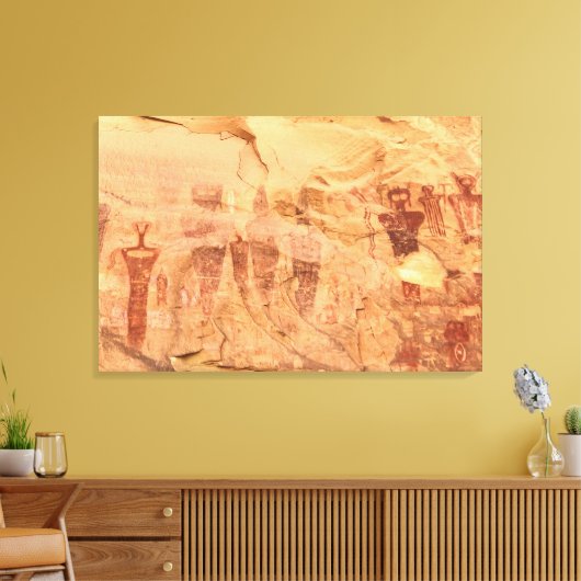 Sego Canyon Rotskunst Utah Pictogram Canvas Afdruk (Insitu (Woonkamer))