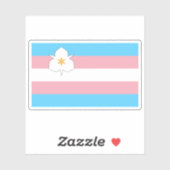 "Sego Visibility" flag of Salt Lake City, Utah, US Sticker (Vel)