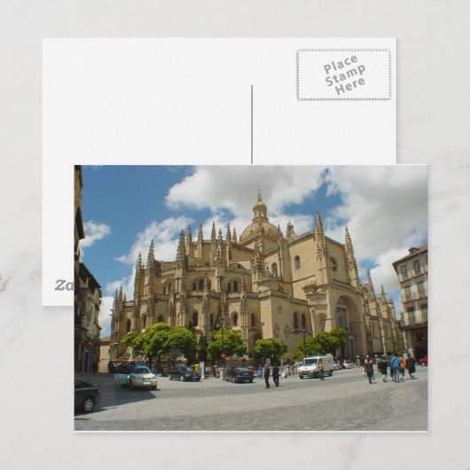 Segovia Cathedral - Spanje Briefkaart (Voorkant / Achterkant)