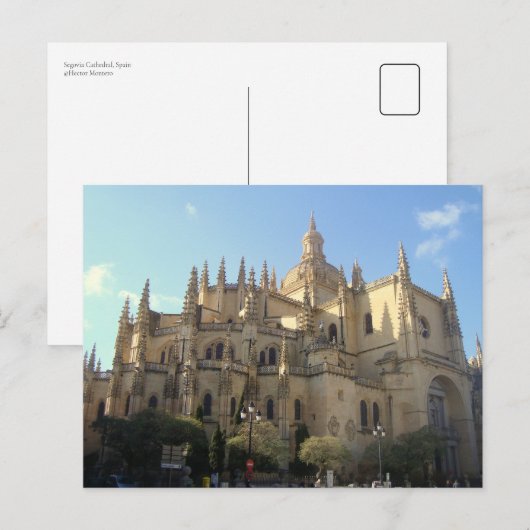 Segovia Cathedral, Spanje Briefkaart (Voorkant / Achterkant)