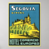 Segovia Espana Hotel Comercio Europeo Poster (Voorkant)