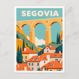 Segovia Spain Art vintage Travel Briefkaart